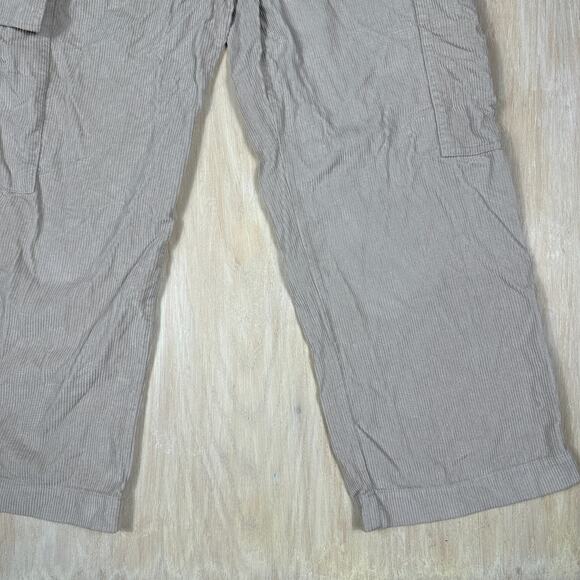 ASOS Design Cargo Corduroy Pull On Wide Leg Stretch Casual Trouser Pants 14 - Picture 4 of 15